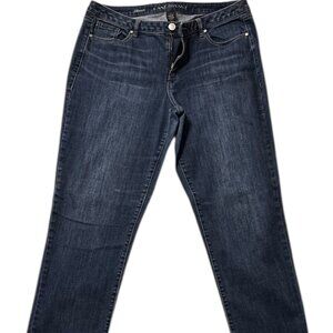 Lane Bryant Mid-Rise Straight Dark Wash Jeans